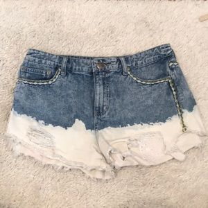 Free People high waisted shorts size 28